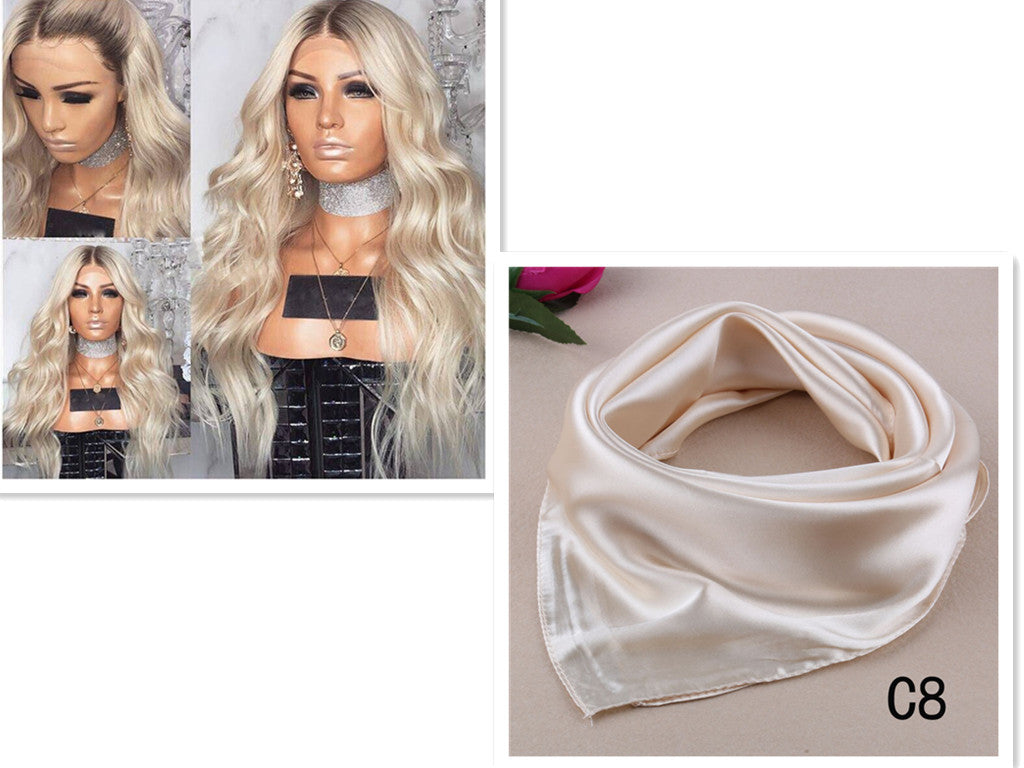 Long Blonde Curly Wig – Heat Resistant, Adjustable Fit, Women