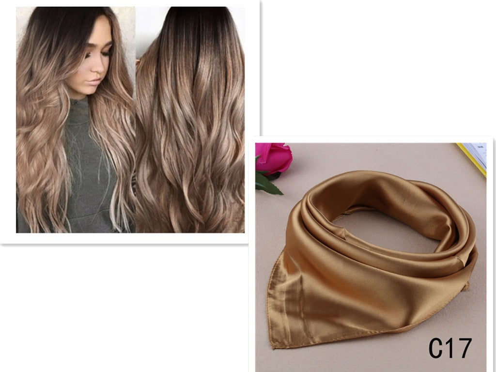 Gradient Long Curly Hair Wig – Heat Resistant, Simulated Scalp