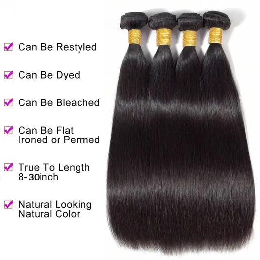 Brazilian Straight Human Hair Bundles