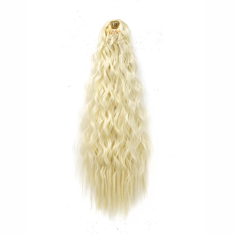 Premium Kinky Curly Drawstring Ponytail 22" Clip-In Hair Extension