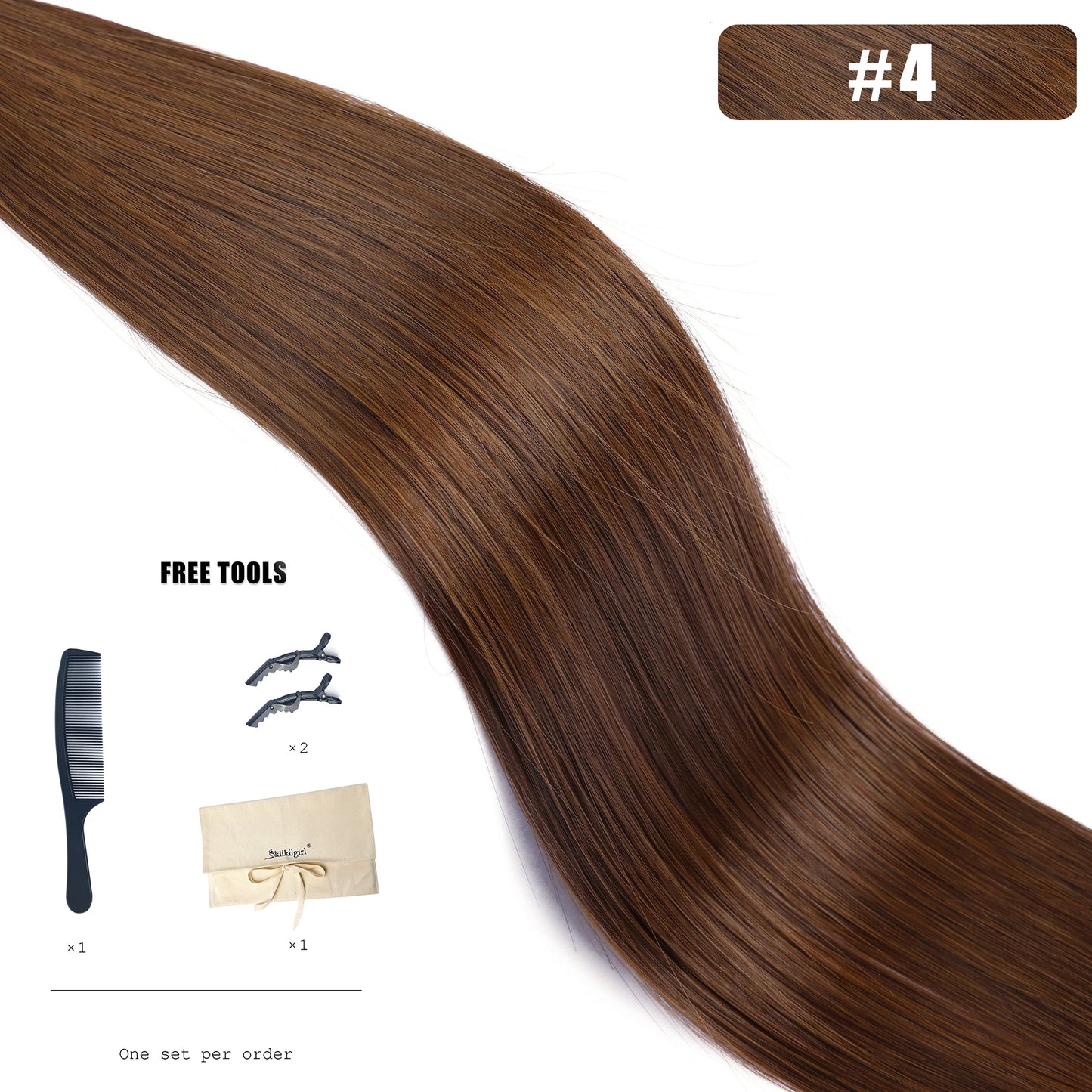Double Drawn Genius Weft Extensions Blonde Virgin Hair 100g