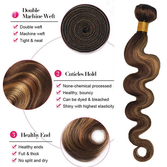 16A Ombre Brazilian Body Wave Human Hair Bundles