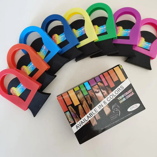 DIY Pastel Hairstyle Styling 8Pcs/Set 3g Disposable Hair Dye Powder Water Soluble Colorful Hair Chalk Powder Temporary Spray