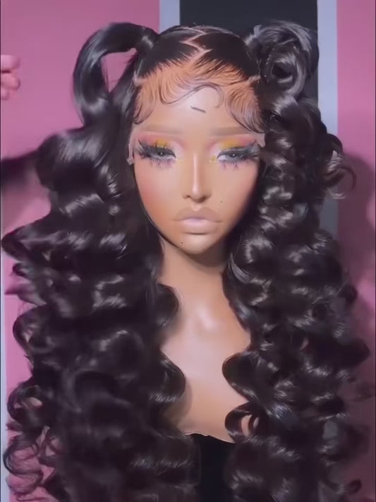 360 Lace Wig Loose Deep Wave HD Lace Frontal Human Hair Wig