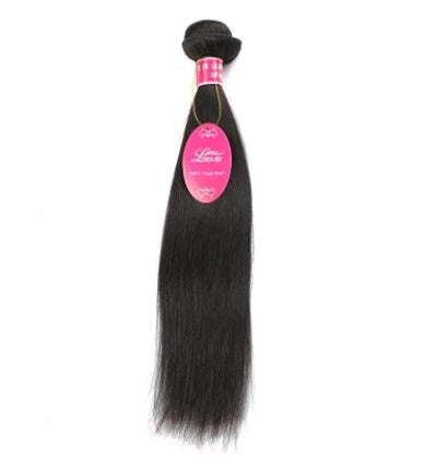 Straight wave human hair curtain natural color wig hair extension