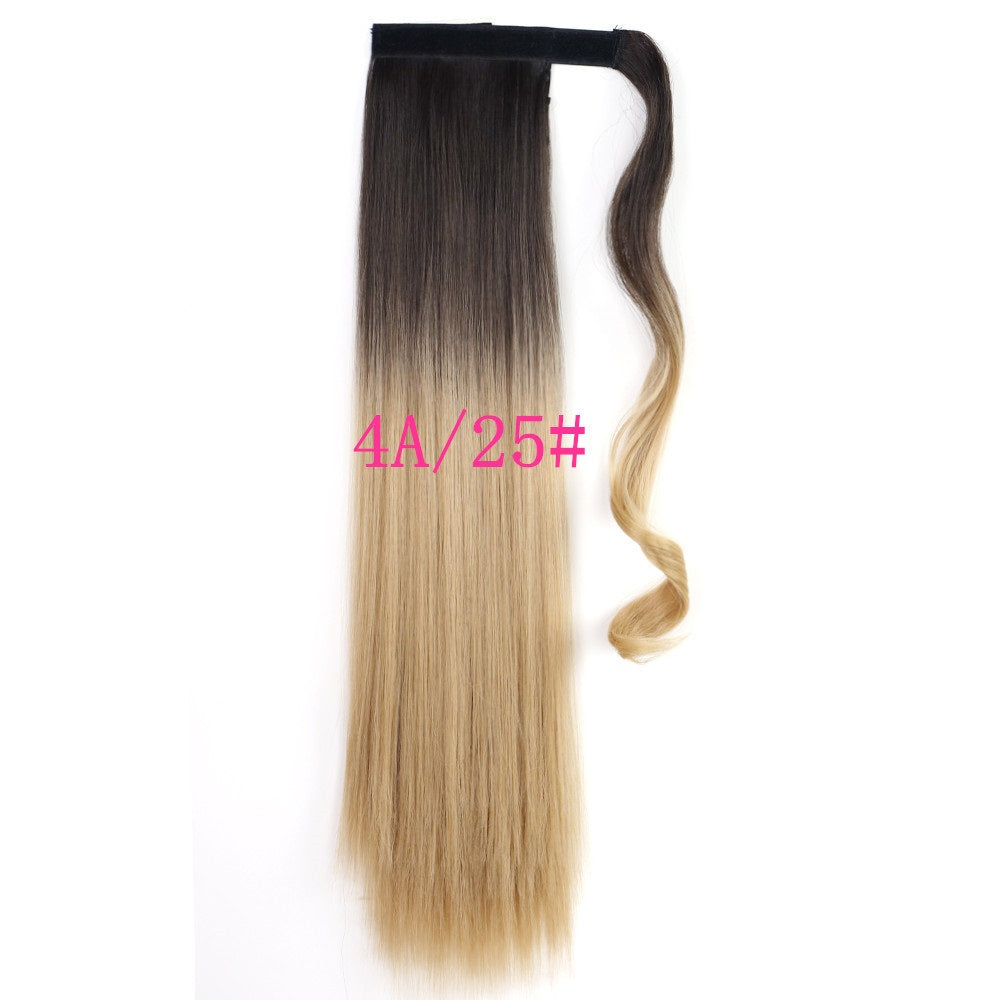 Long Straight Clip-In Ponytail Hair Extension Heat-Resistant Synthetic