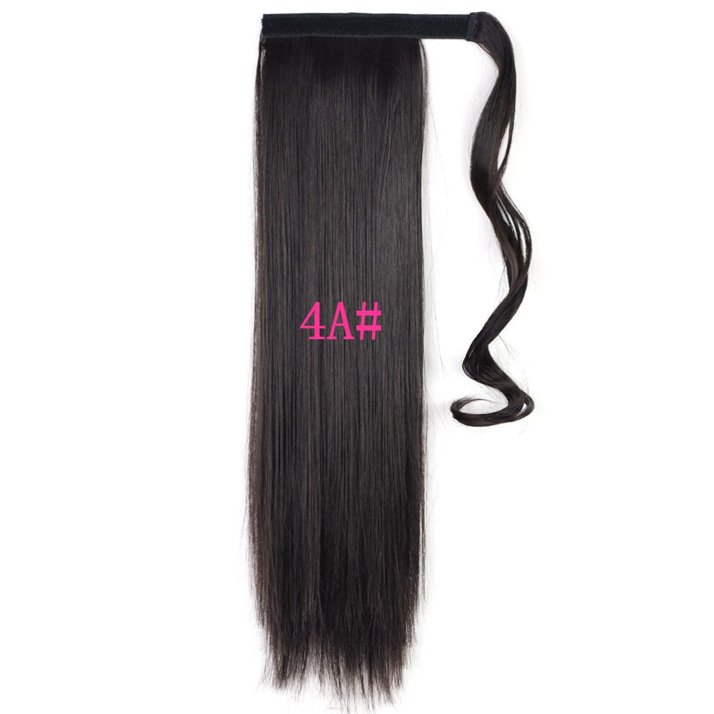 Long Straight Clip-In Ponytail Hair Extension Heat-Resistant Synthetic