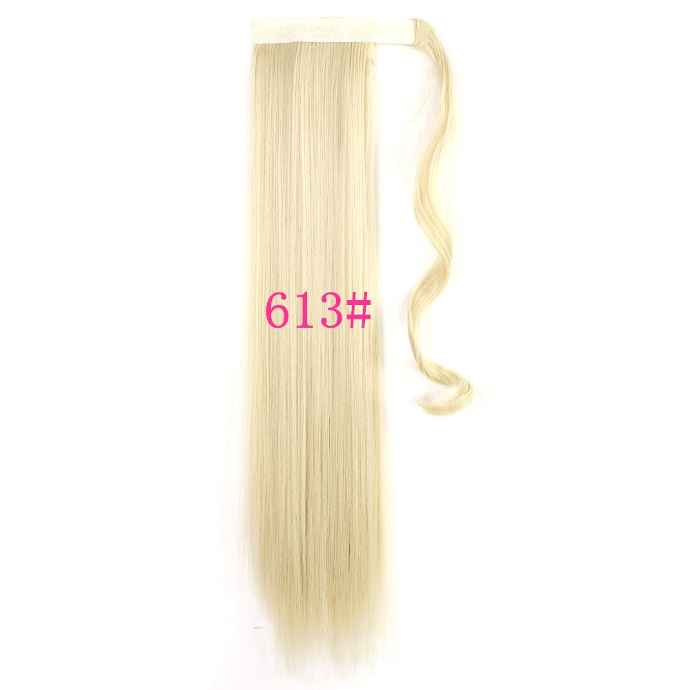 Long Straight Clip-In Ponytail Hair Extension Heat-Resistant Synthetic