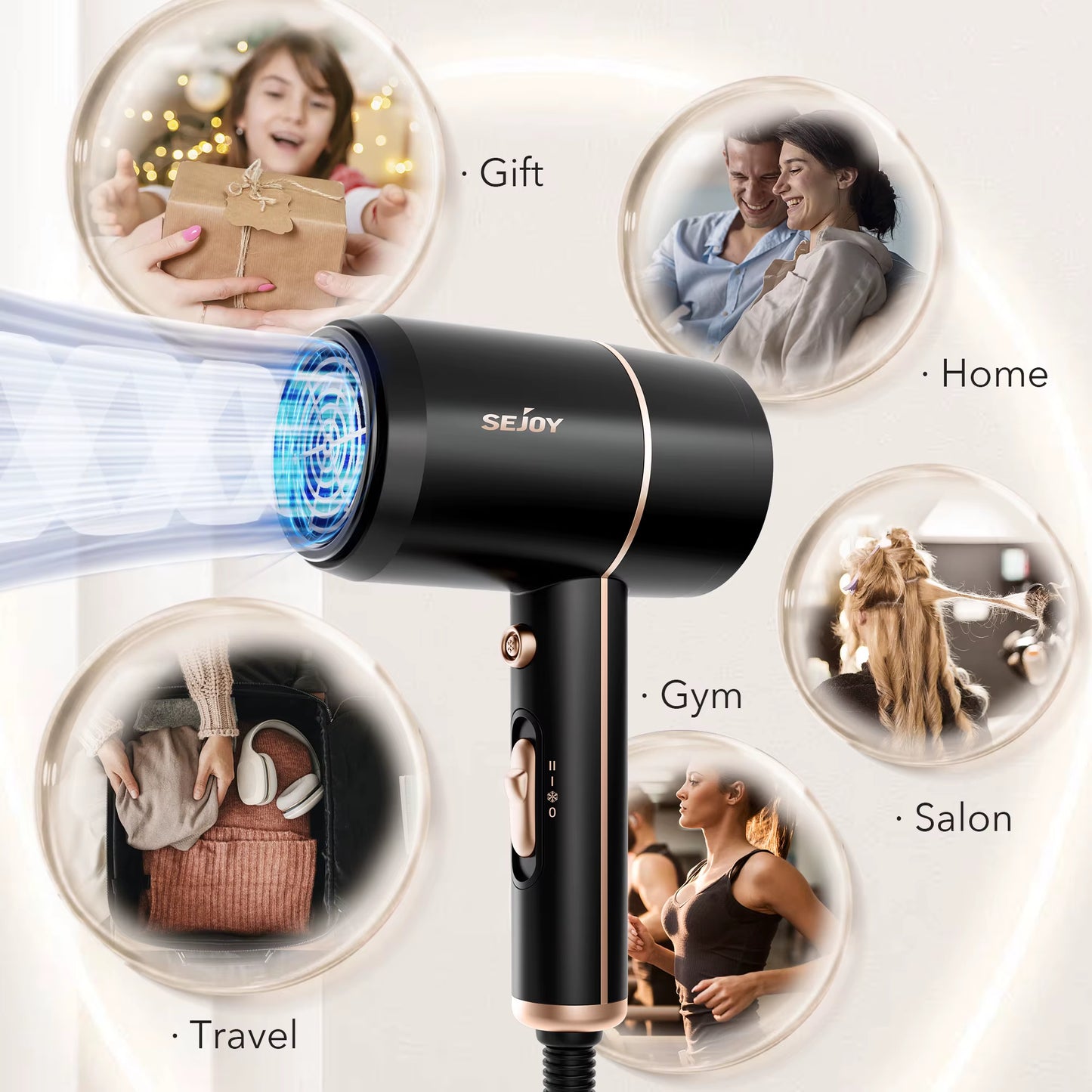 1800W Electric Hair Dryer 110V Hair Dryer Personal Hair Care Styling Negative Ion Tool Constant Anion Hair Dryers