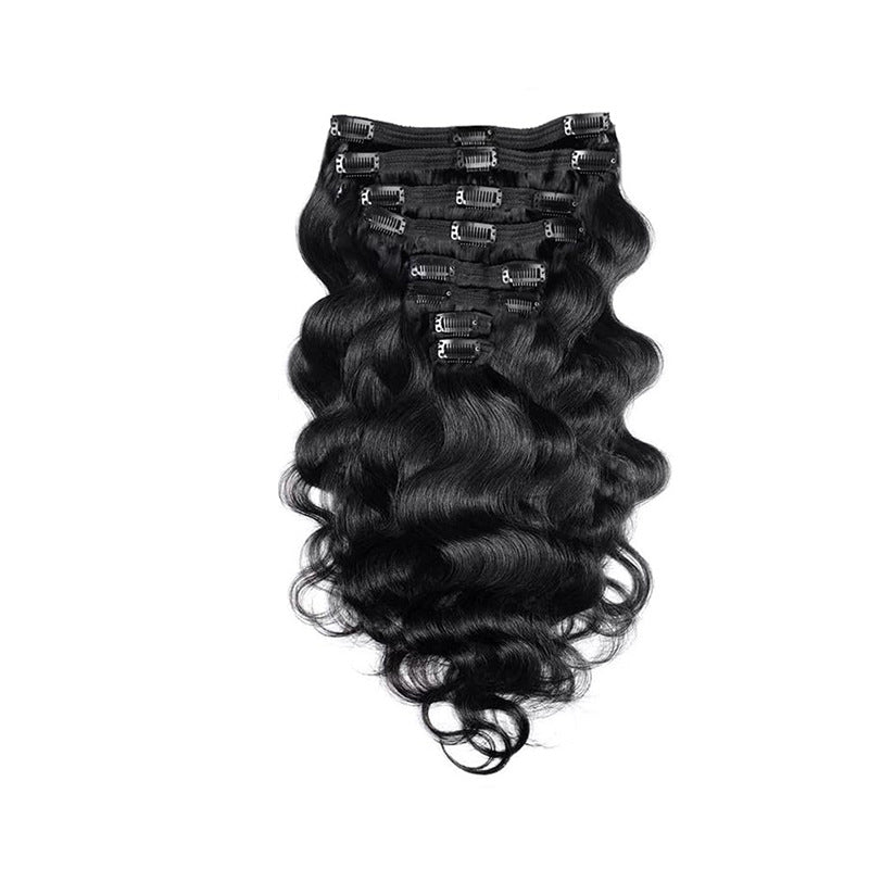 Real Hair Natural Black Real Hair Extension