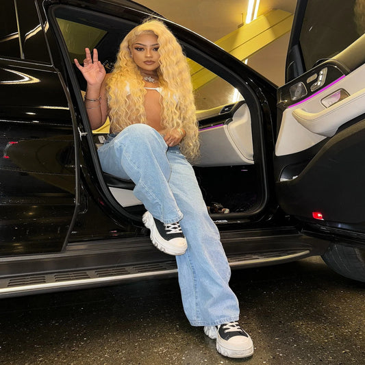 613 Curly Honey Blonde Human Hair Wig | 13x6 HD Lace Front