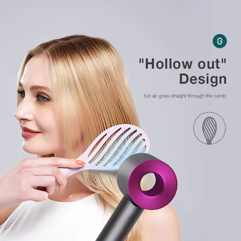 Hollow Out Hair Brush Scalp Massage Combs Hair Styling Detangler Fast Blow Drying Detangling Tool Wet Dry Curly Hair