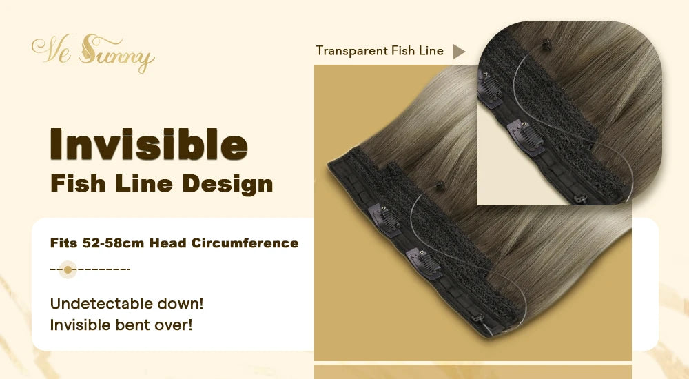 Invisible Wire Weft Hair Extensions Blonde Remy – One Piece Clips