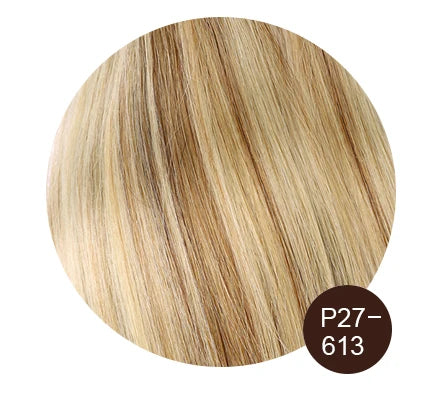 Straight Human Hair Extension By Fusion Flat Tip Keratin Capsules 0.8g/ 1g/Strand 50pcs Natural Hair Extension Ombre Blond Color
