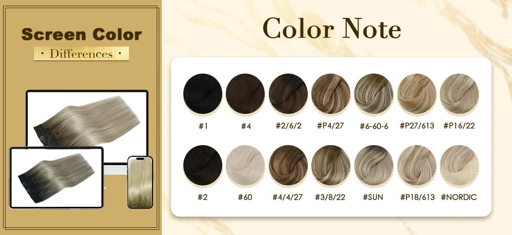 Invisible Wire Weft Hair Extensions Blonde Remy – One Piece Clips