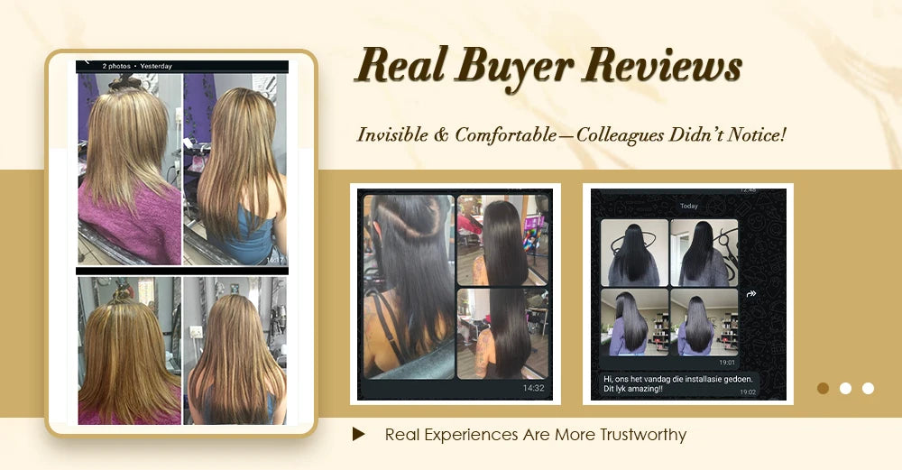 Invisible Wire Weft Hair Extensions Blonde Remy – One Piece Clips