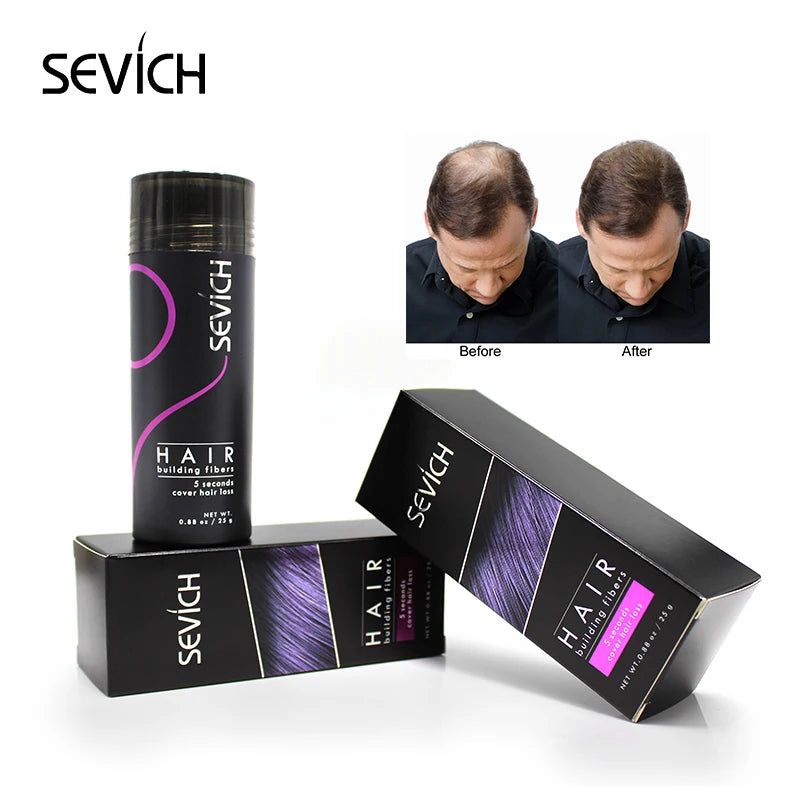 Sevich Hair Building Fiber Applicator Spray Instant Salon Hair Treatment Keratin Powders Hair Regrowth Fiber Thickening 10 Color