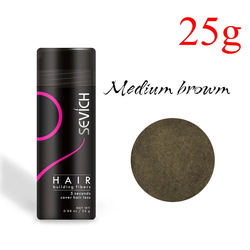 Sevich Hair Building Fiber Applicator Spray Instant Salon Hair Treatment Keratin Powders Hair Regrowth Fiber Thickening 10 Color