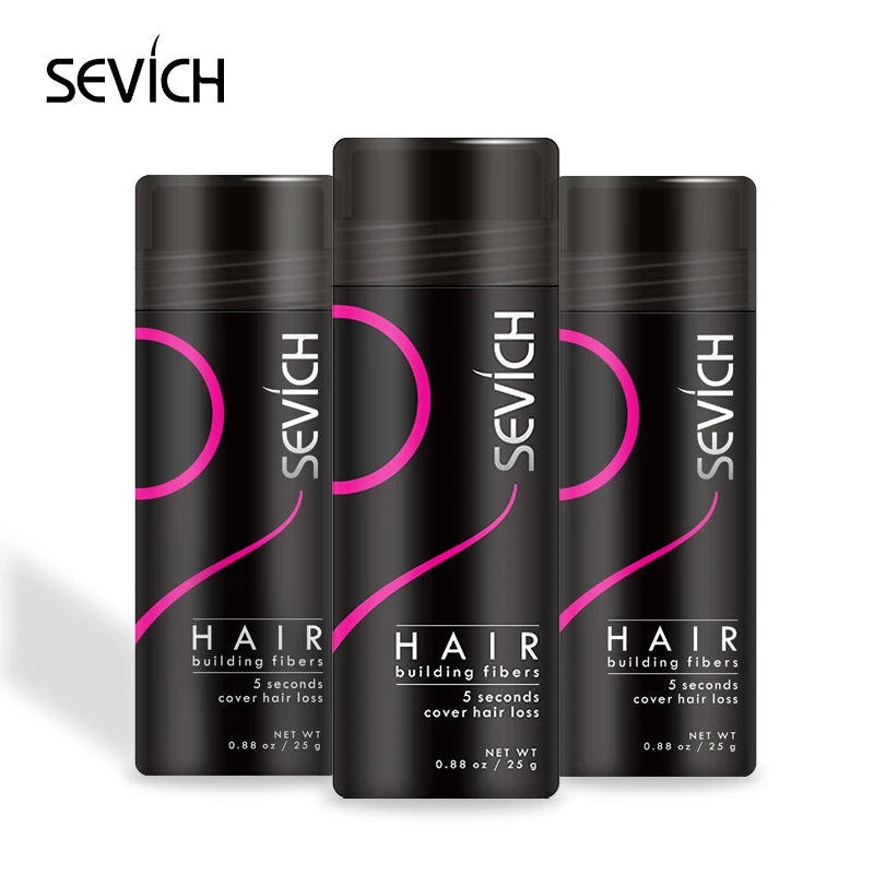 Sevich Hair Building Fiber Applicator Spray Instant Salon Hair Treatment Keratin Powders Hair Regrowth Fiber Thickening 10 Color