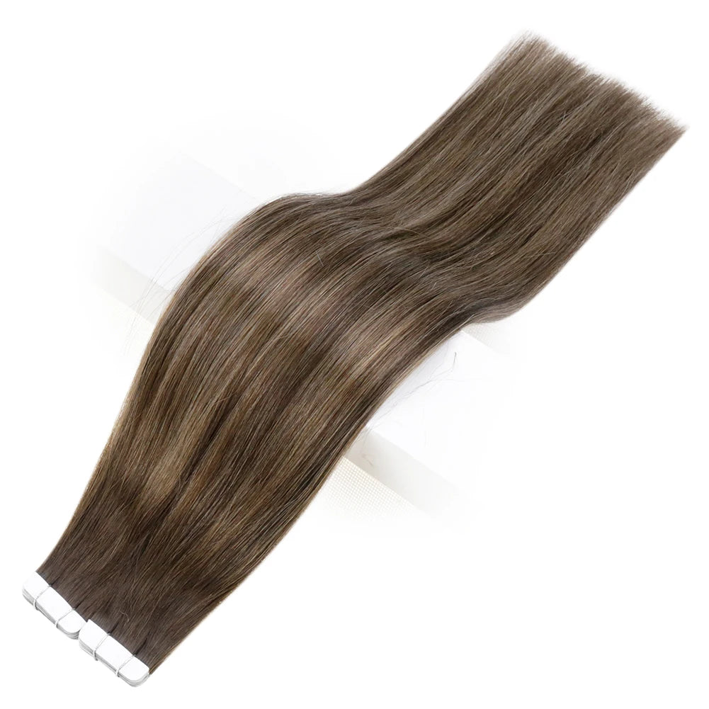 Balayage Tape In Human Hair Extensions – 20Pcs Seamless Remy