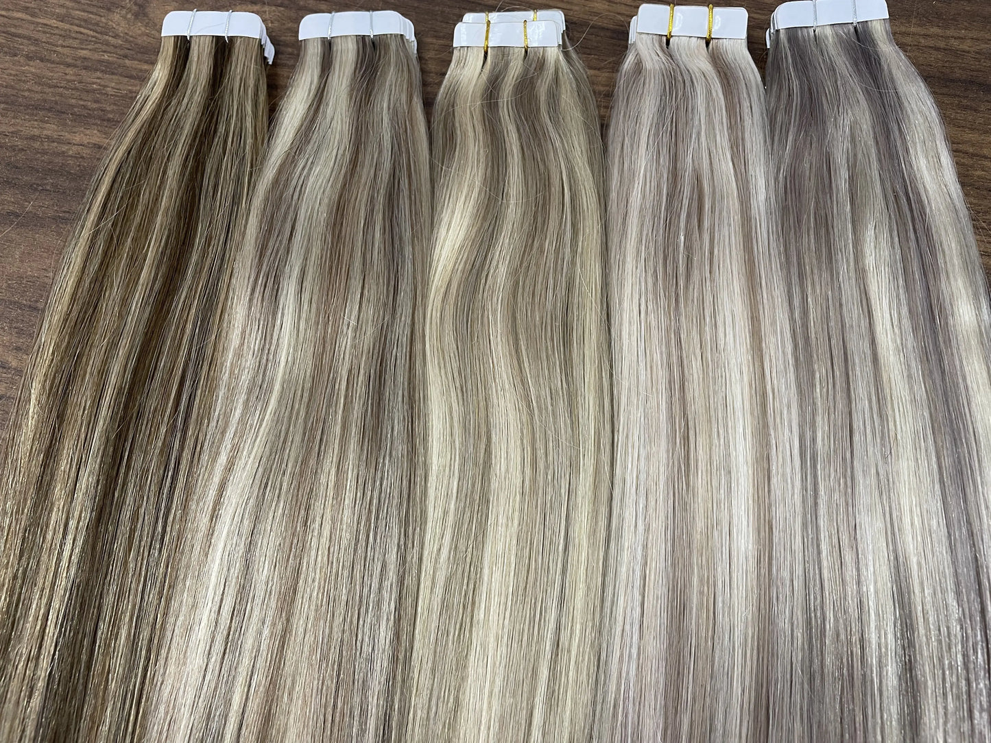 Balayage Tape In Human Hair Extensions – 20Pcs Seamless Remy