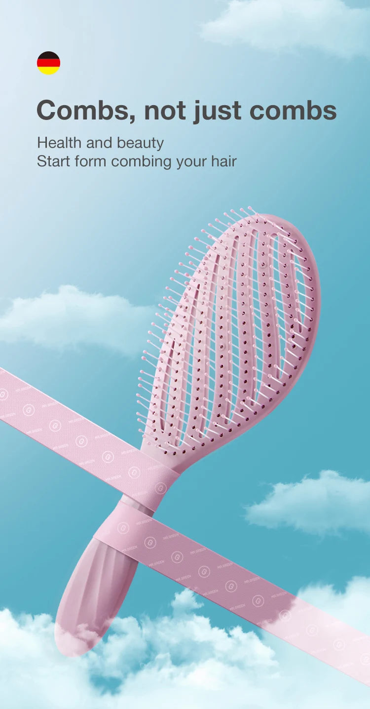 MR.GREEN Vent Hair Brush Detangling Scalp Massage Fast Dry