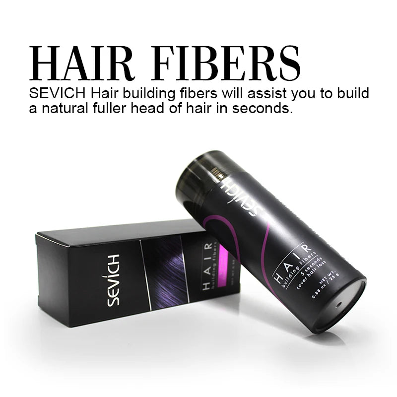 Sevich Hair Building Fiber Applicator Spray Instant Salon Hair Treatment Keratin Powders Hair Regrowth Fiber Thickening 10 Color