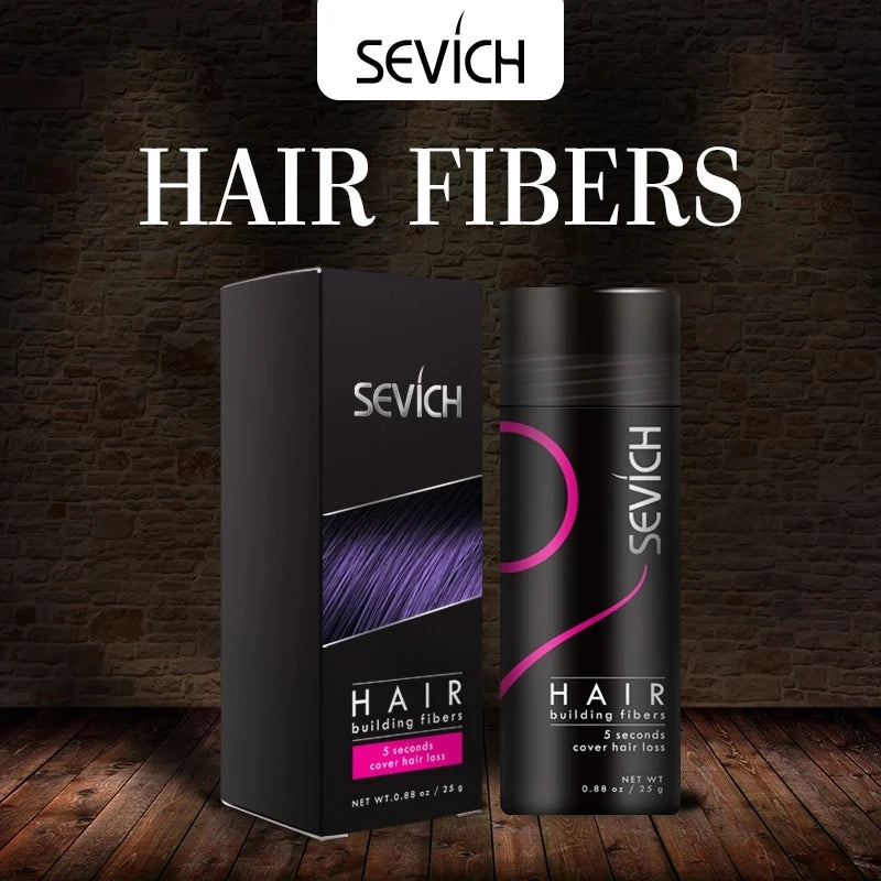 Sevich Hair Building Fiber Applicator Spray Instant Salon Hair Treatment Keratin Powders Hair Regrowth Fiber Thickening 10 Color