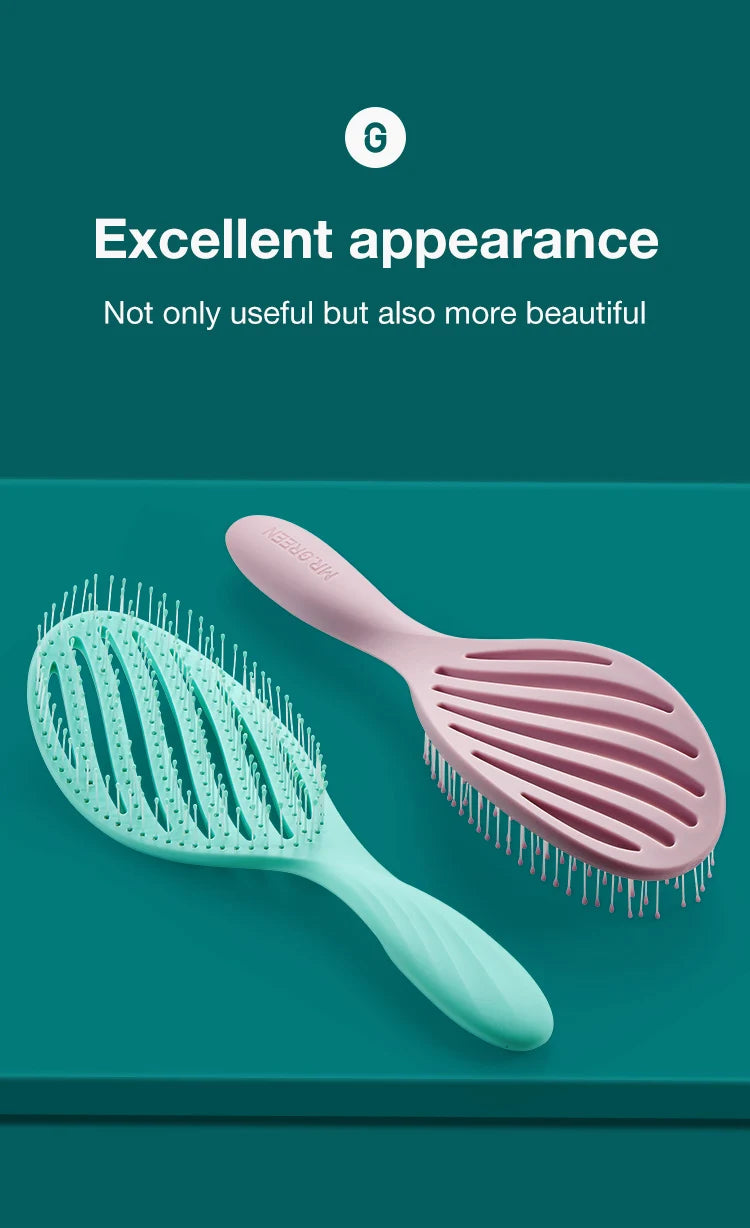 MR.GREEN Vent Hair Brush Detangling Scalp Massage Fast Dry