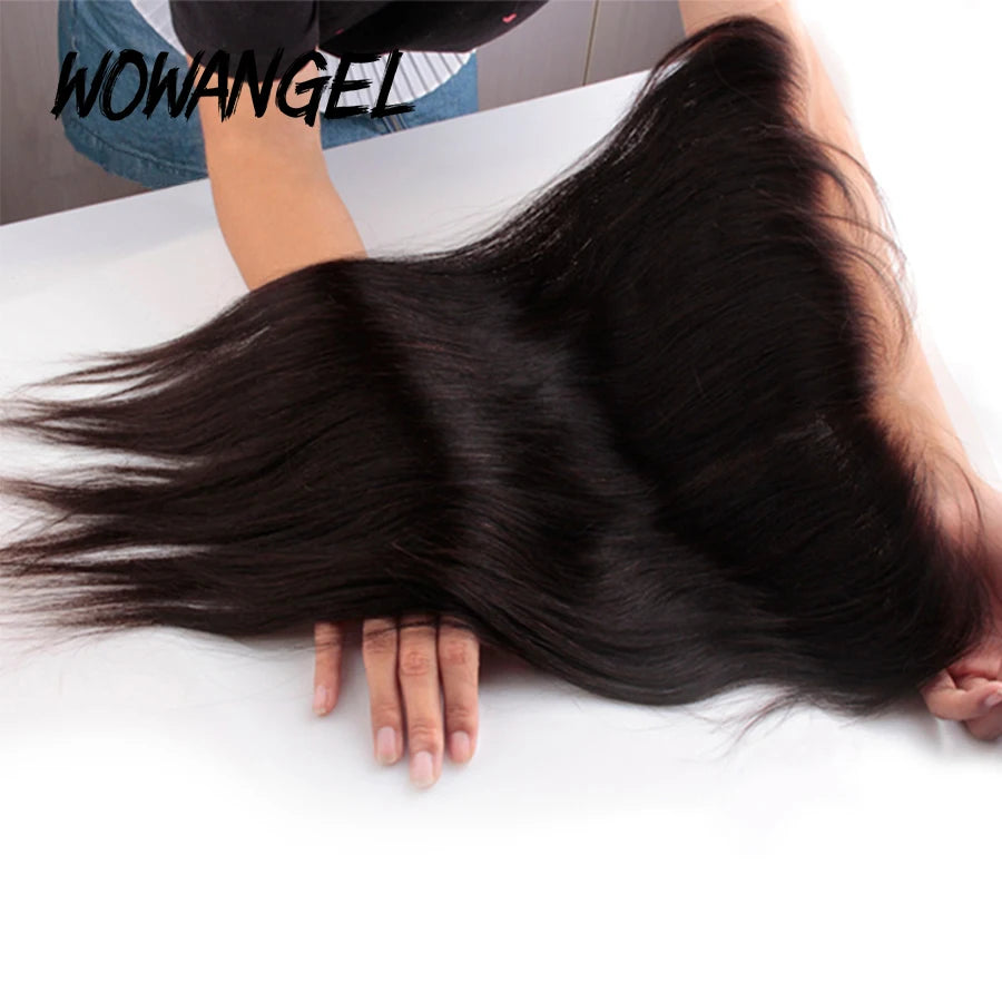WOW ANGEL HD Lace 5x5 6x6 13x4 13x6 HD Lace Frontal Only Melt Skin Straight Hair Pre Plucked invisible HD Lace Closure Only