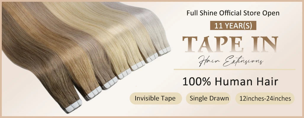 Balayage Tape In Human Hair Extensions – 20Pcs Seamless Remy
