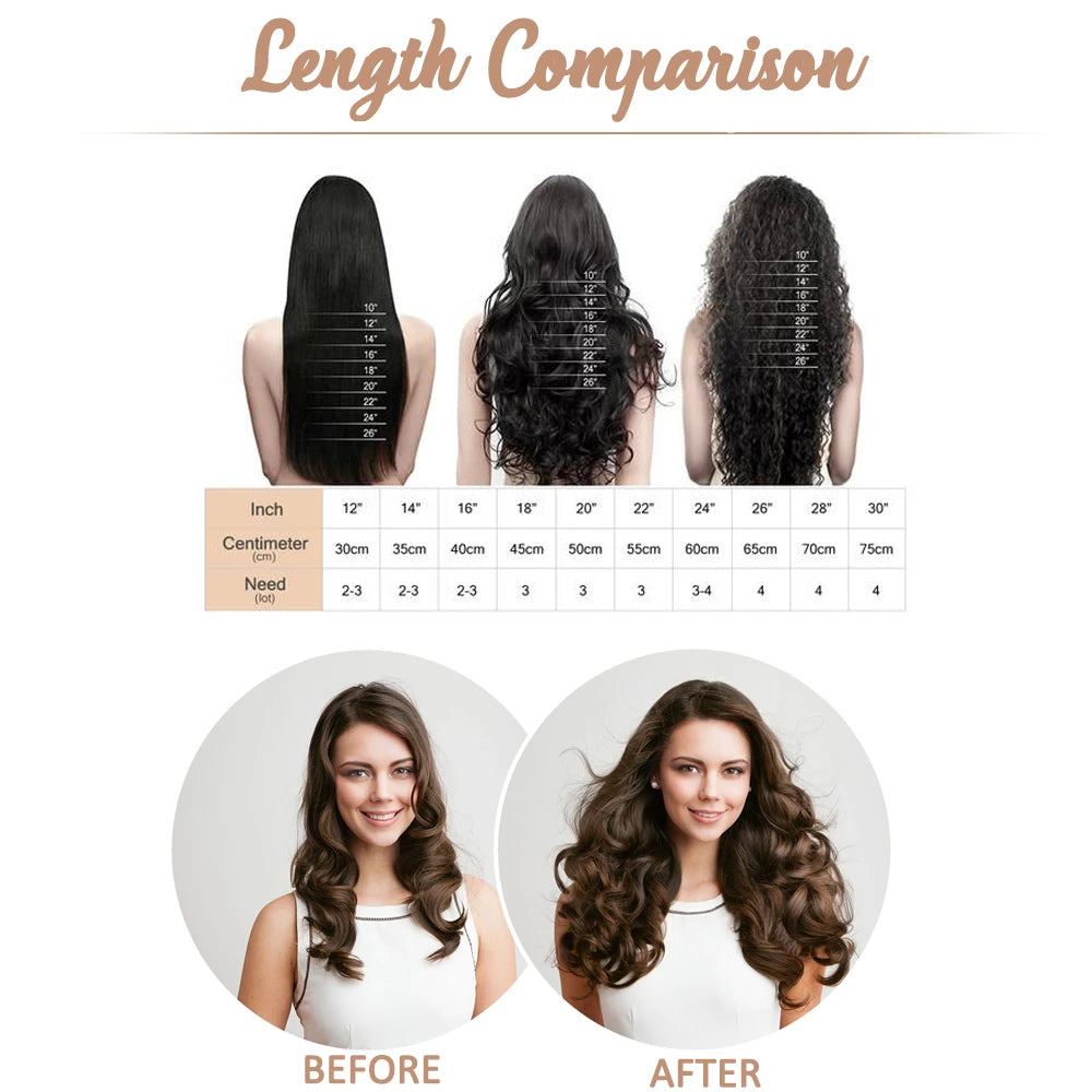 Ugeat Virgin Tape In Hair Extensions – Lasts Up to 12 Months, 10A Grade