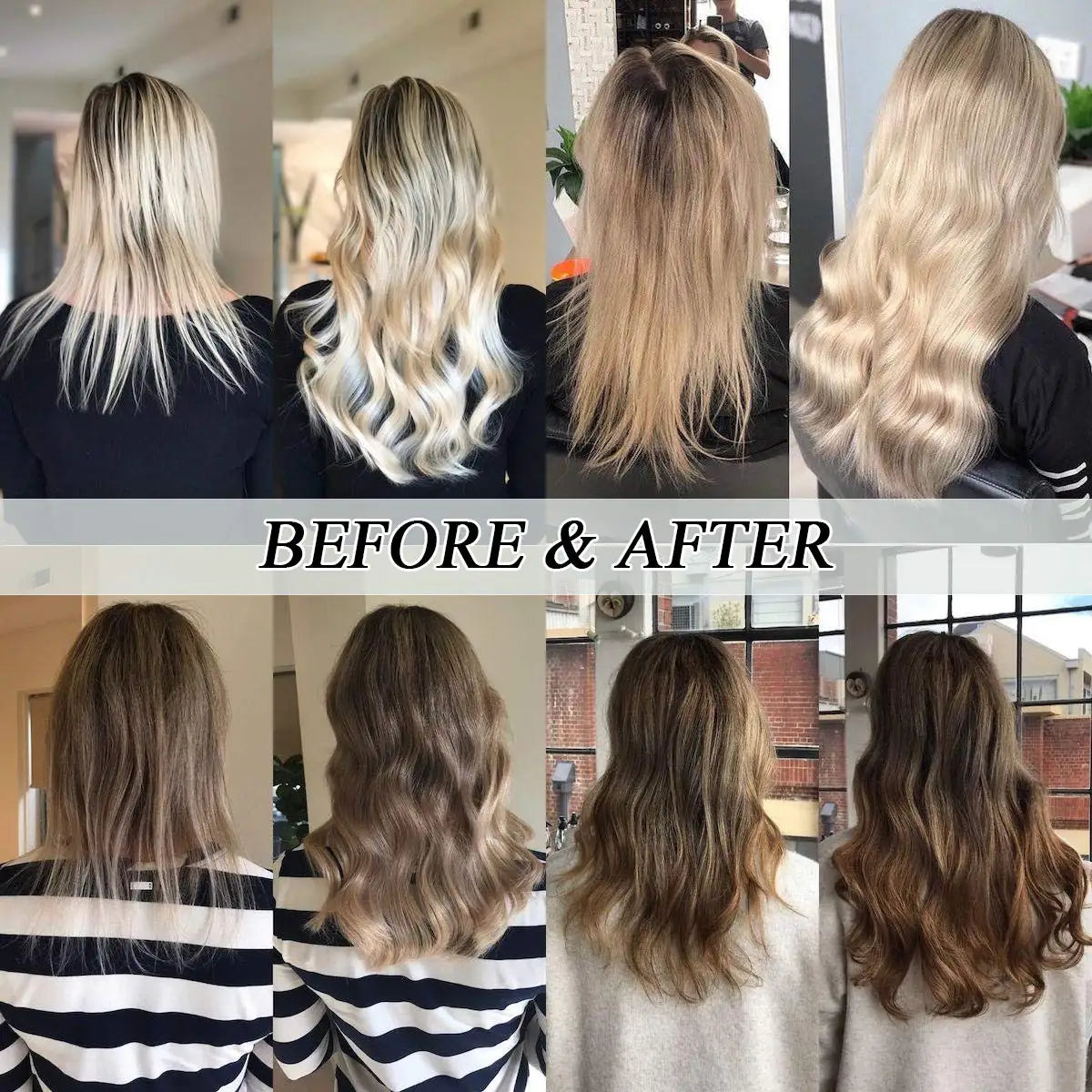 Seamless Clip In Hair Extensions Human Hair Invisible PU Tape In Remy Hair Extensions Ombre Blonde Color Skin Weft  7Pcs 150g