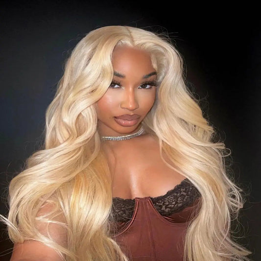 Honey Blonde Body Wave Human Hair Wig