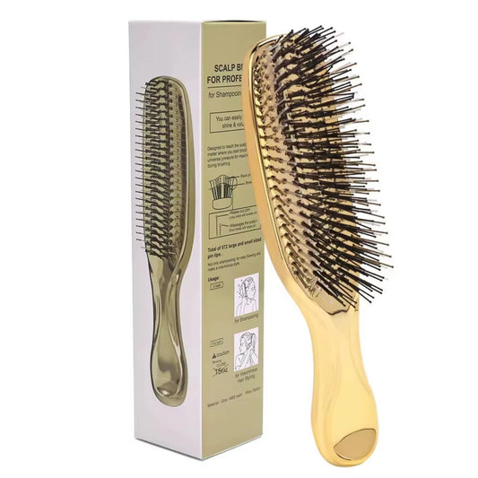 Premium scalp brush and hair massager for detangling and shampooing