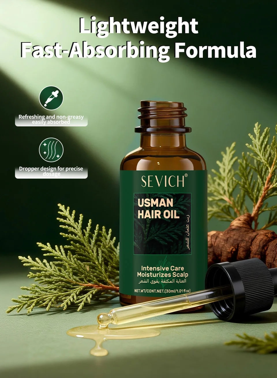 Anti Hair Loss Serum Set Hair Growth Essential Oil Usman Hair Regrowth Shampoo Soap Hair Care Thickening Oil Spray For Men Women