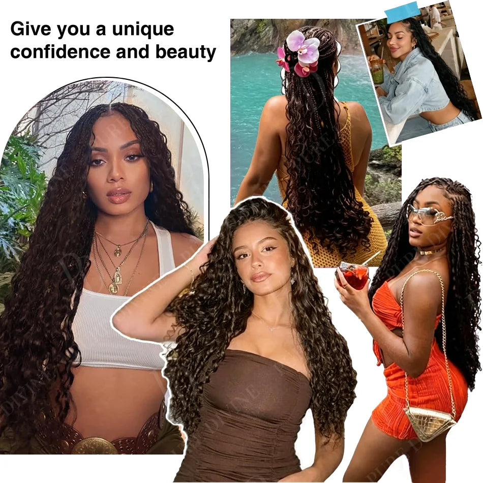 Pre-Colored Deep Wave Bulk Braiding Human Hair No Weft Remy Bulk Human Hair 14 To 28 Inch Bulk Hair Extension Crochet Braids