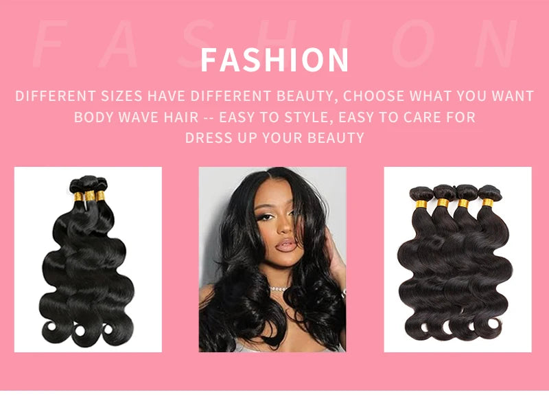 Body Wave Brazilian Hair Bundles – 100% Human Hair