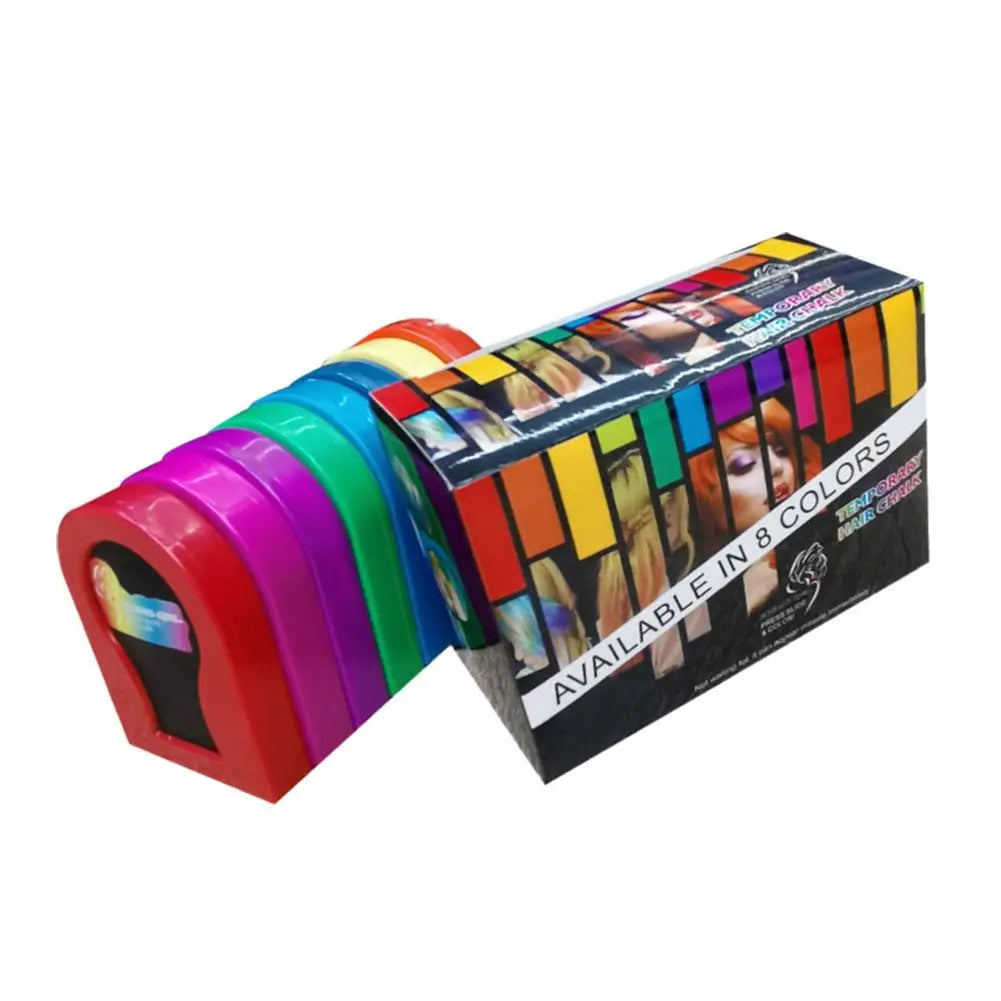 DIY Pastel Hairstyle Styling 8Pcs/Set 3g Disposable Hair Dye Powder Water Soluble Colorful Hair Chalk Powder Temporary Spray