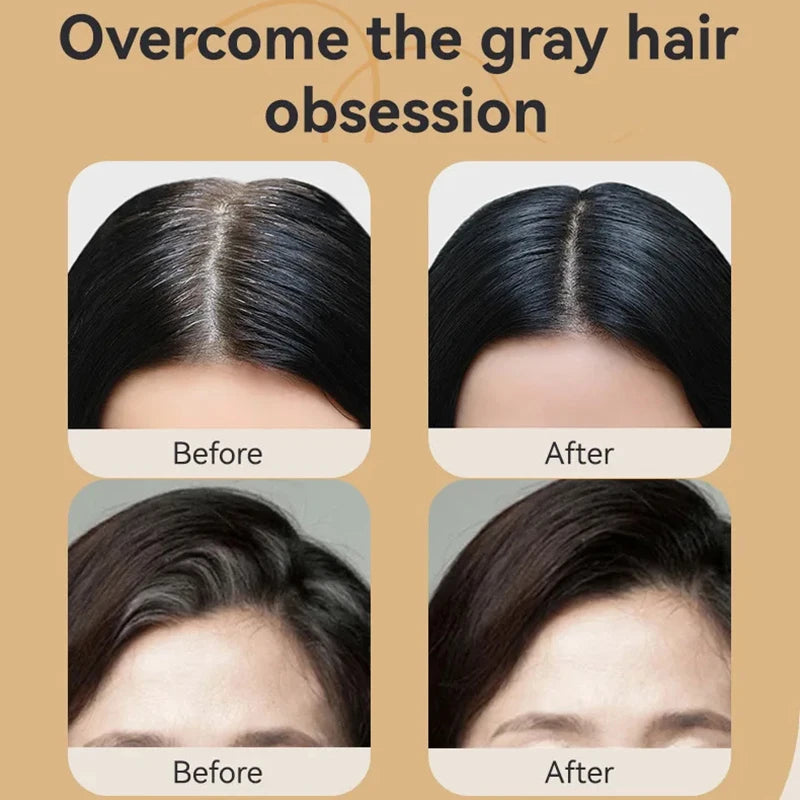 Hair Dye Pen Hair Root Touch Up Black Brown Hair Color Stick Disposable Hair Dye Cream Brush Easy To Carry Magic Stick