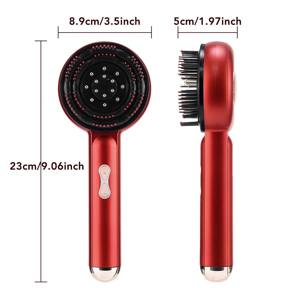 Electric Scalp Massage Comb with Red Light – Hair Growth Brush