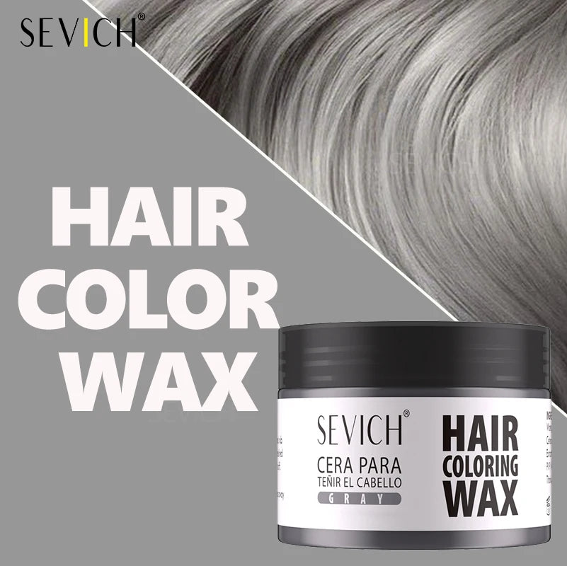 Hairs Dyed Mud Hair Colour Wax Easy To Wash Hair Styling Paste Dye for Eyebrow Beards Coloring Temporary Hair Color Style Cream