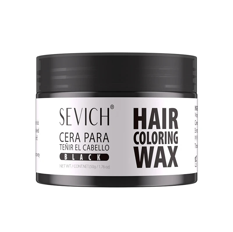 Hairs Dyed Mud Hair Colour Wax Easy To Wash Hair Styling Paste Dye for Eyebrow Beards Coloring Temporary Hair Color Style Cream