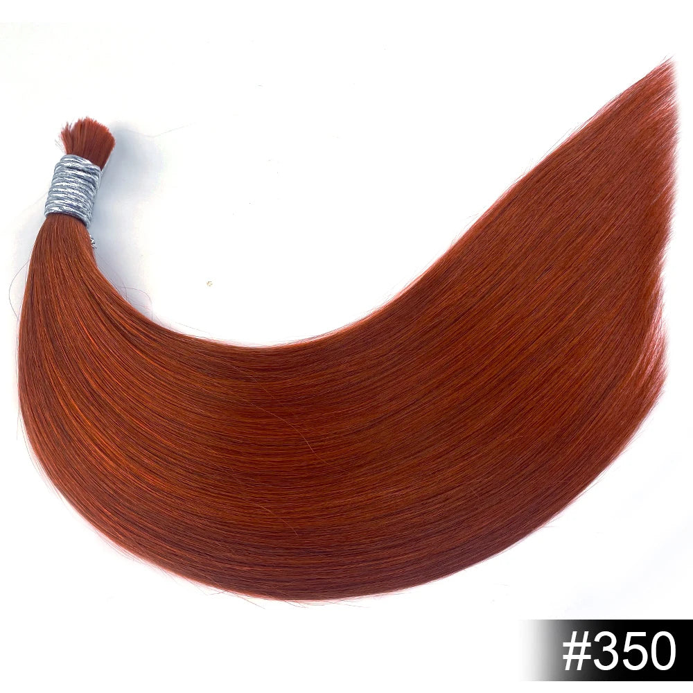 Shinehair Wholesale Straight Human Hair Bulk 100% Real Human Hair Extensions Highlight 16A Natural Black Hair Bundle Blonde 613