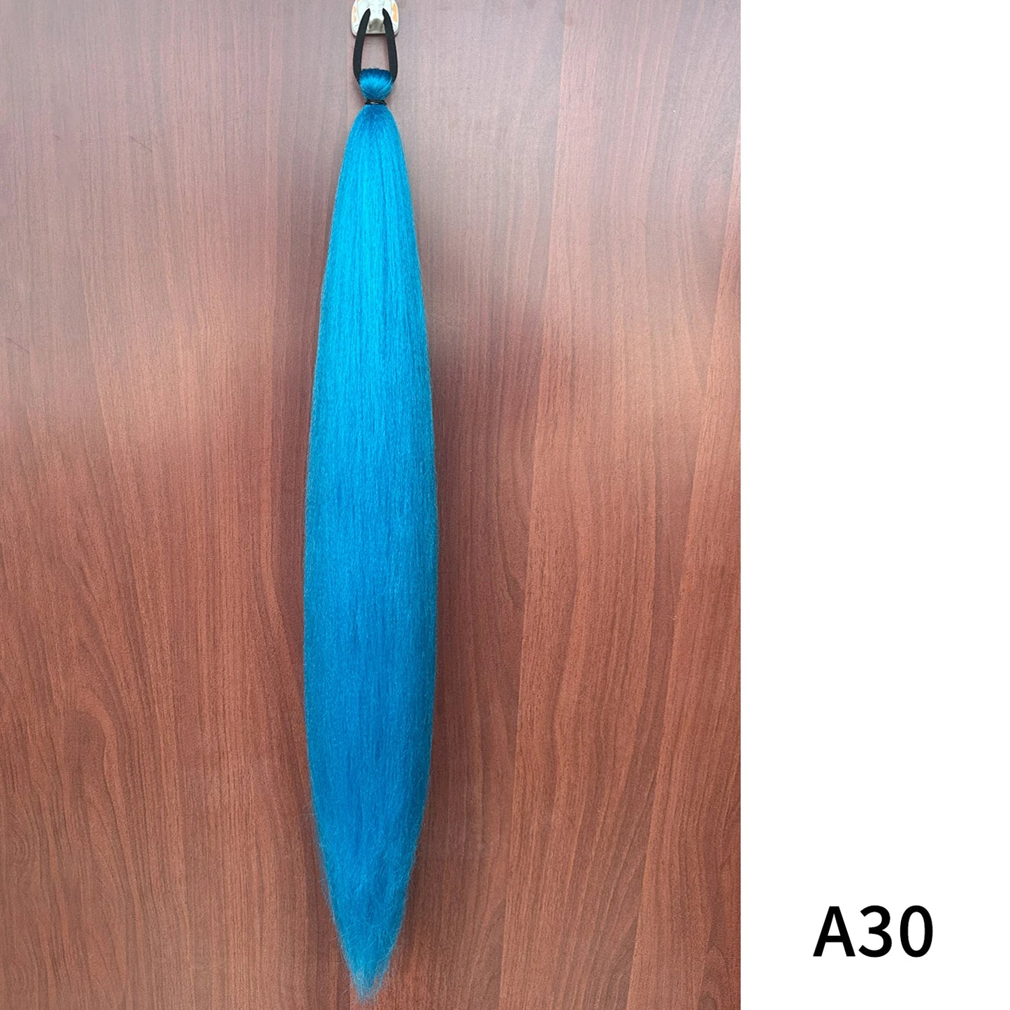 Vibrant 2Pcs Colorful Ponytail Extension Long Straight DIY Braid