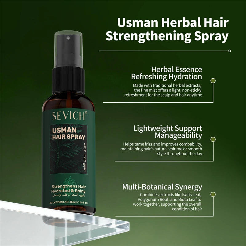 Anti Hair Loss Serum Set Hair Growth Essential Oil Usman Hair Regrowth Shampoo Soap Hair Care Thickening Oil Spray For Men Women