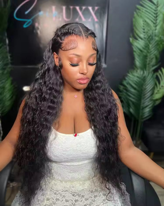 18–24 Inch Deep Wave Lace Front Wig | 200% Remy Human Hair
