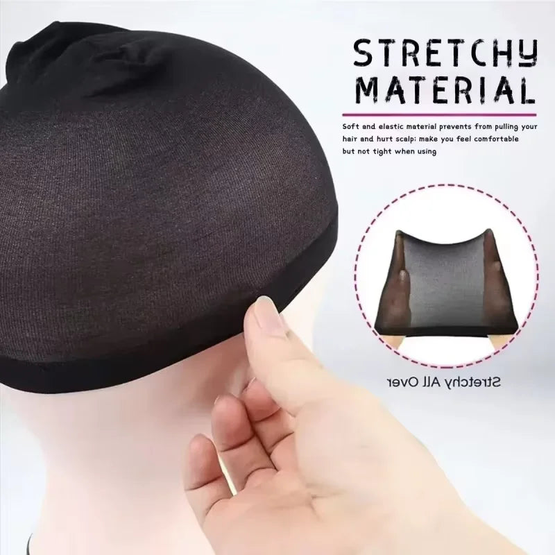 Cheap Hair New Stocking Cap For Wigs Net For Wigs Bald Cap Nylon Stocking Wig Cap Stretchy