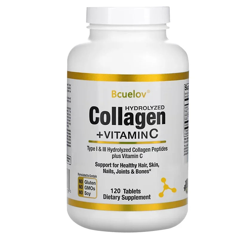 Bcuelov Hydrolyzed Collagen Peptides – Hair Skin Nails Support