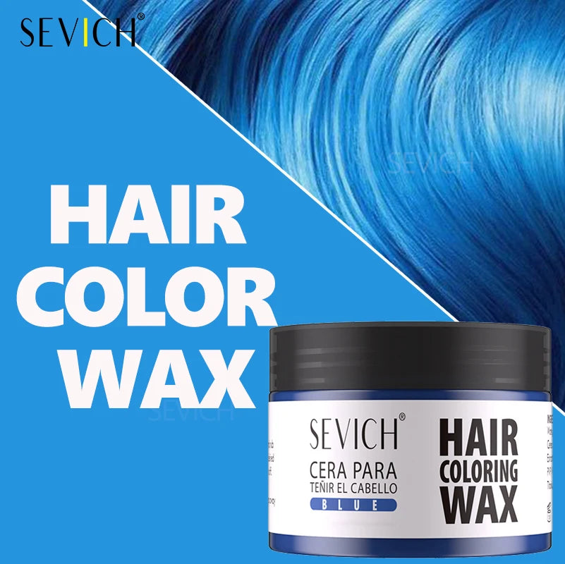 Hairs Dyed Mud Hair Colour Wax Easy To Wash Hair Styling Paste Dye for Eyebrow Beards Coloring Temporary Hair Color Style Cream
